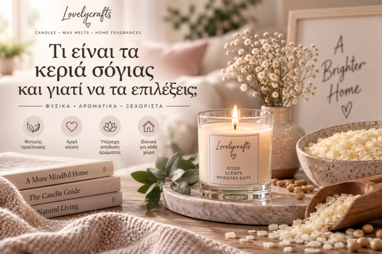 Τι είναι τα κεριά σόγιας και γιατί να τα επιλέξεις;