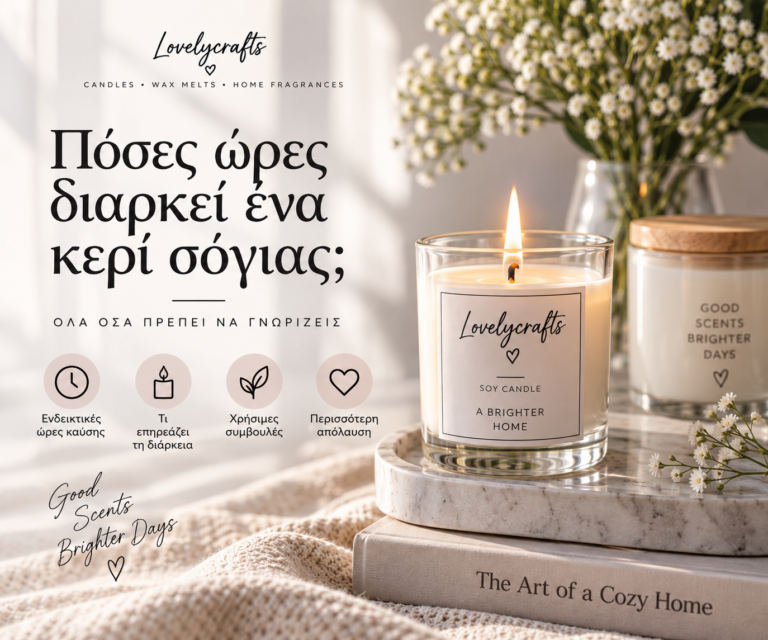 Πόσες ώρες διαρκεί ένα κερί σόγιας;