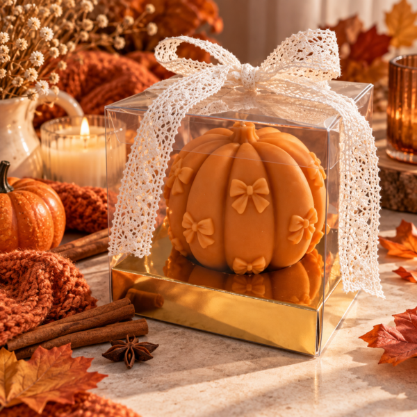 Pumpkin Gift – Χειροποίητο Κερί Κολοκύθα