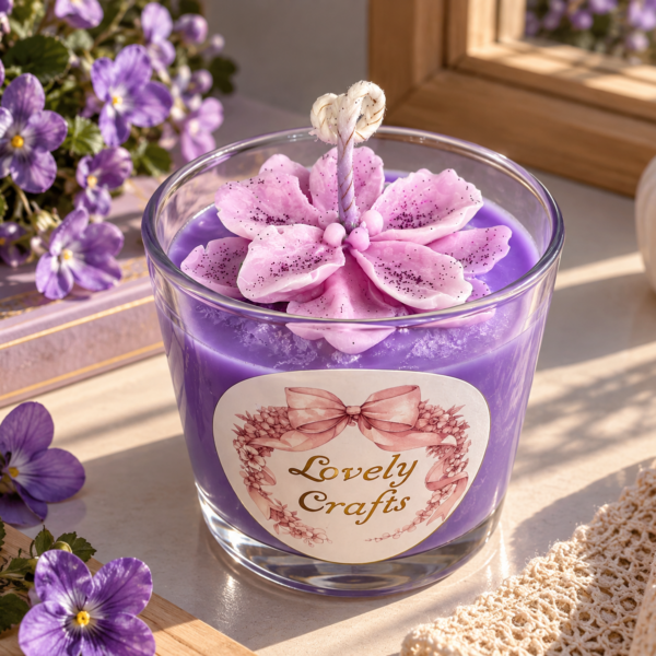 Γλυκιά Βιολέτα 💜 – Κερί Σόγιας
