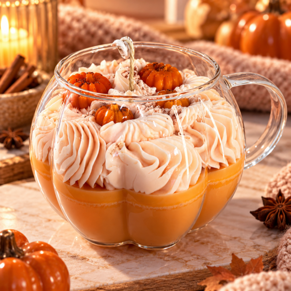 Pumpkin Soufflé  🎃 - Κερί Σόγιας σε Κούπα