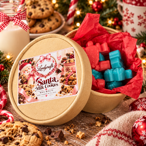 Santa Milk Cookies 🎅🍪 – Wax Melts box