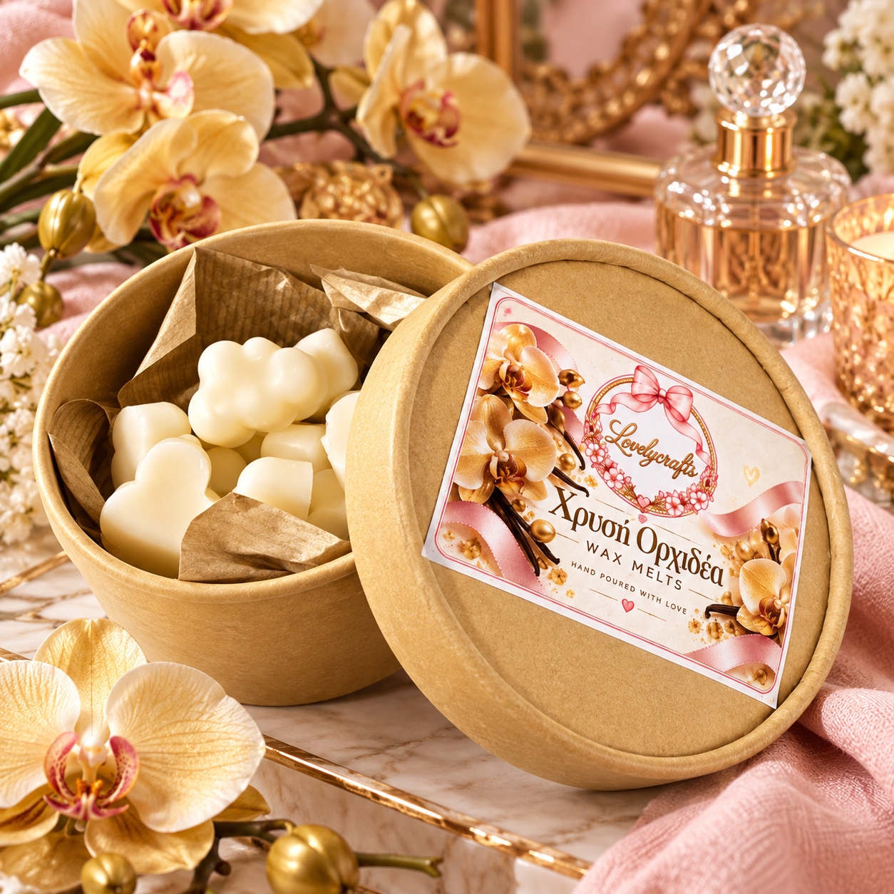 Χρυσή Ορχιδέα 🌸✨– Wax Melts box