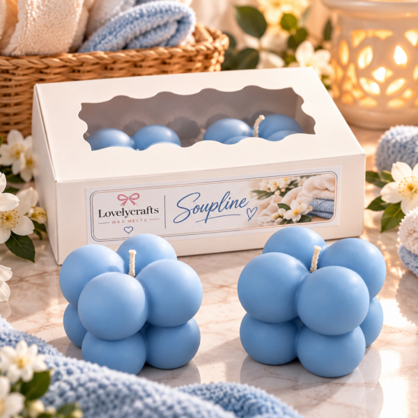 Soupline bubble💙🧺– Χειροποίητο Κερί Σόγιας