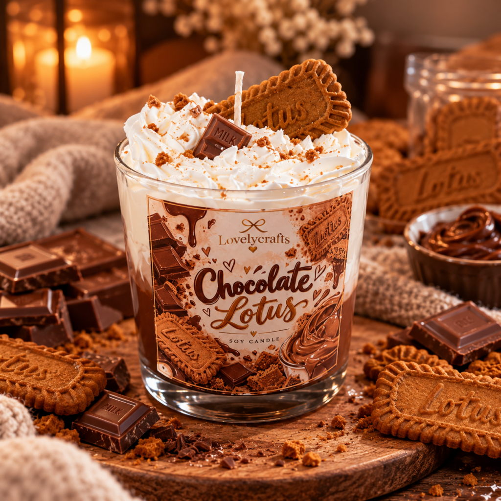 Chocolate Lotus 🍪🍫 – Κερί Σόγιας