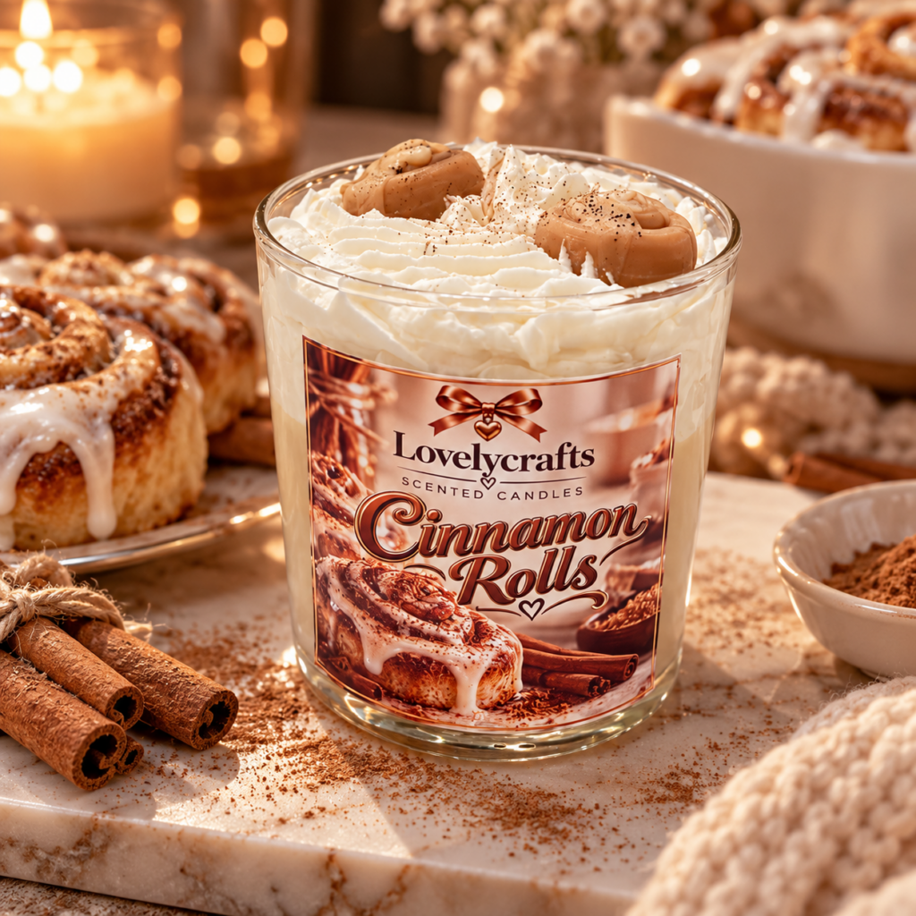 Cinnamon Rolls 🥐 – Αρωματικό Κερί Σόγιας