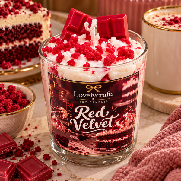 🍰 Red Velvet – Κερί Σόγιας