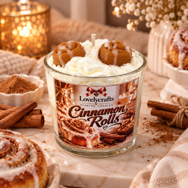 Cinnamon Rolls 🥐 – Αρωματικό Κερί Σόγιας