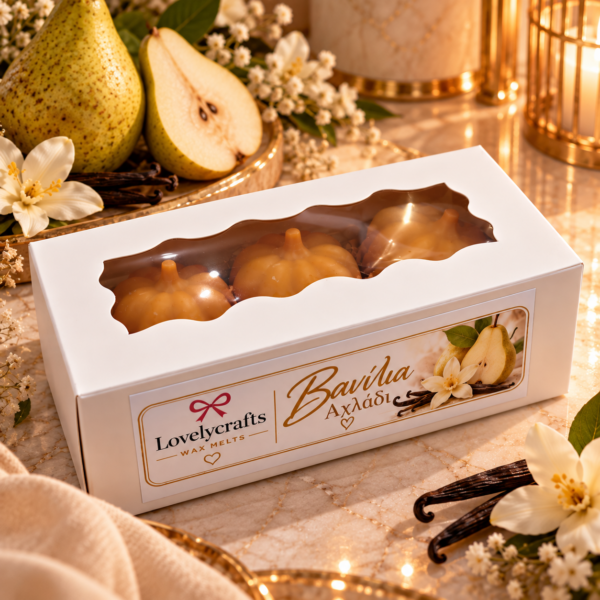 Βανίλια Αχλάδι 🍐✨ – Wax Melts box