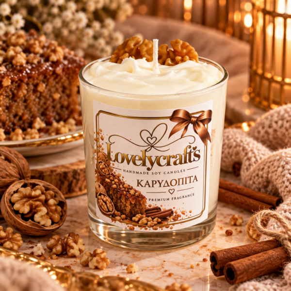 Καρυδόπιτα 🍰🤎 – Κερί Σόγιας
